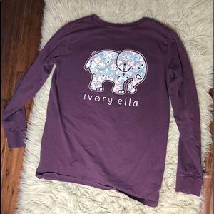 Long sleeve ivory ella shirt/ originally 40$